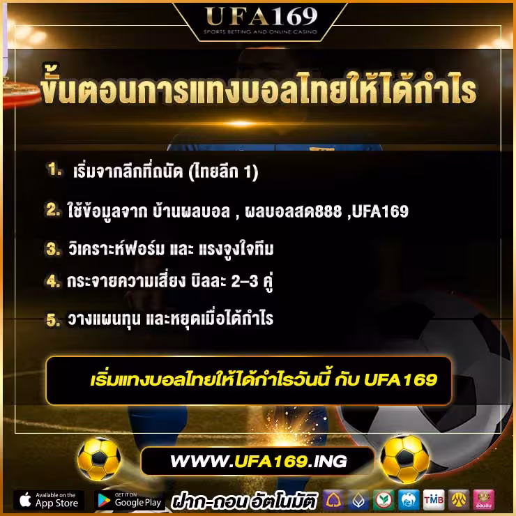 Steps to make profit from Thai football betting